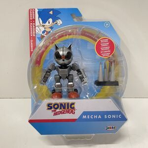 JAKKS Sonic the Hedgehog MECHA SONIC with SPIKE TRAP 4" Action Figure NEW 2024